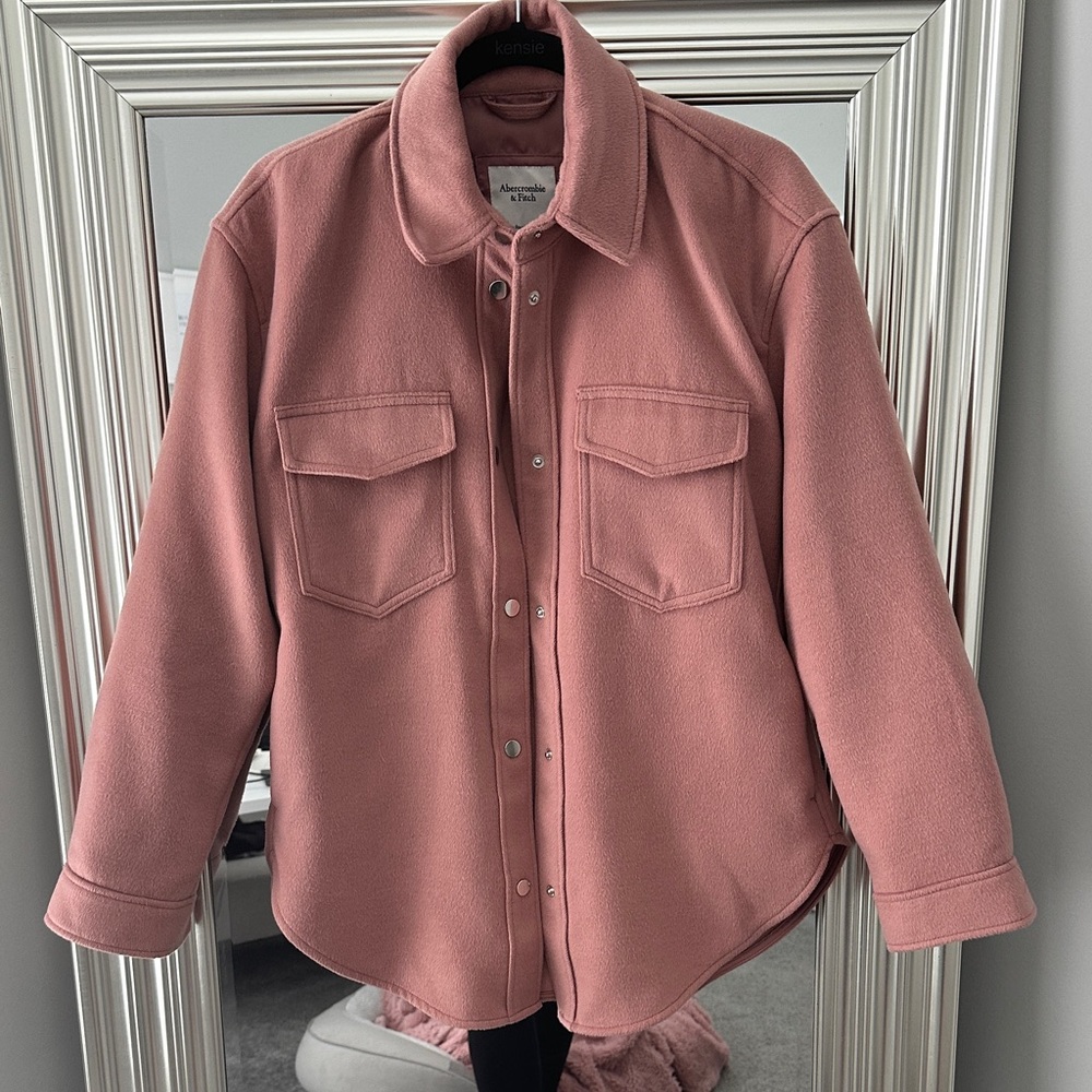 Abercrombie & Fitch Dusty Rose Utility Jacket